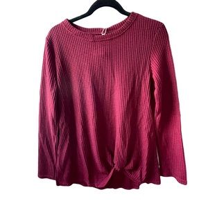 Brand new burgundy top perfect for fall!